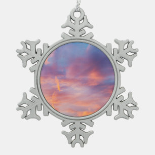 schalkhafter Himmel Schneeflocken Zinn-Ornament