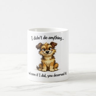 Schalkhafter Hund Becher Kaffeetasse