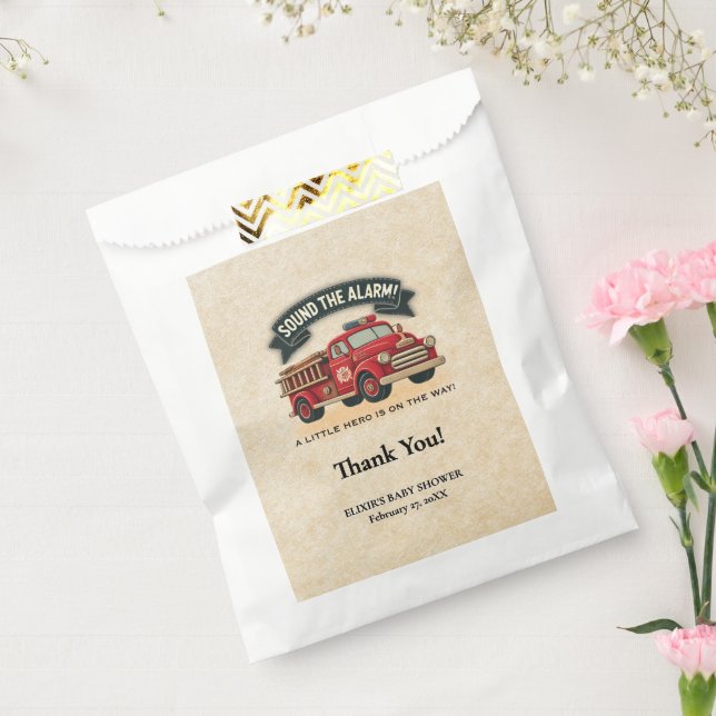 Schall den Alarm! Vintage Trucksäulendusche Geschenktütchen (Versiegelt)