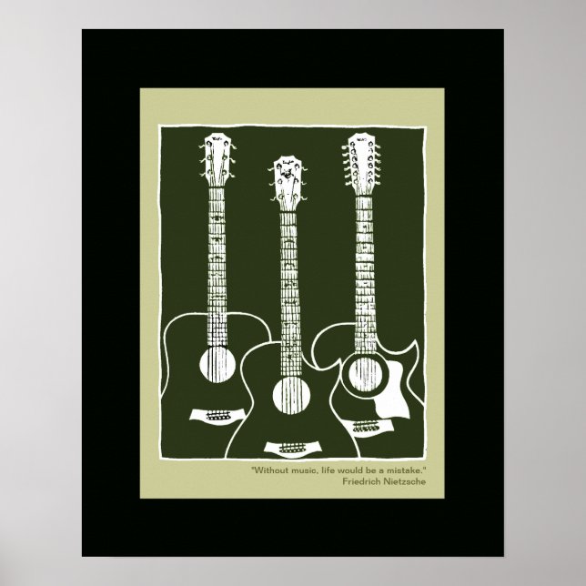 Schallgitarre Poster (Vorne)