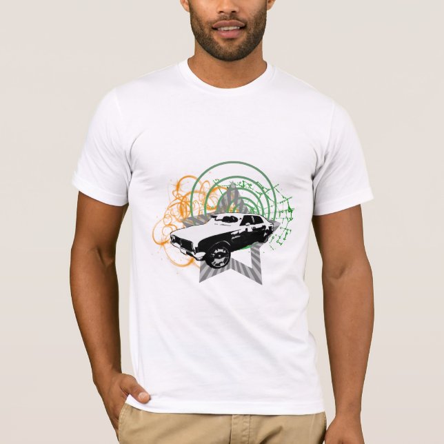 Schallgrunge-Auto-Entwurfs-T - Shirt (Vorderseite)