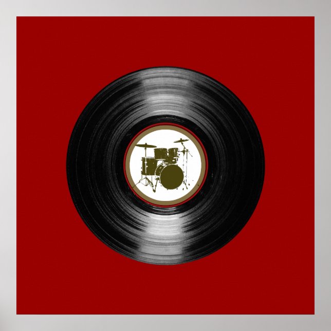 Schallplatte für Wände Poster (Vorne)
