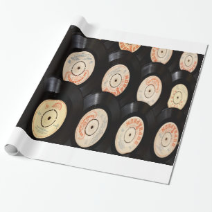 Schallplatten Hintergrund Geschenkpapier