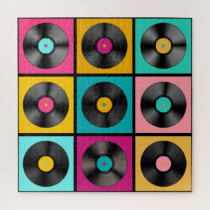 Schallplatten Retro Hintergrund
