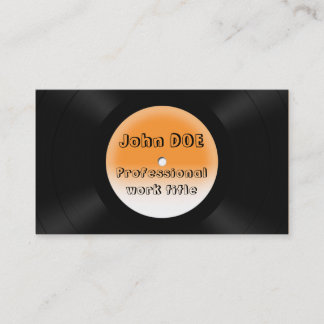 Schallplatten Visitenkarte
