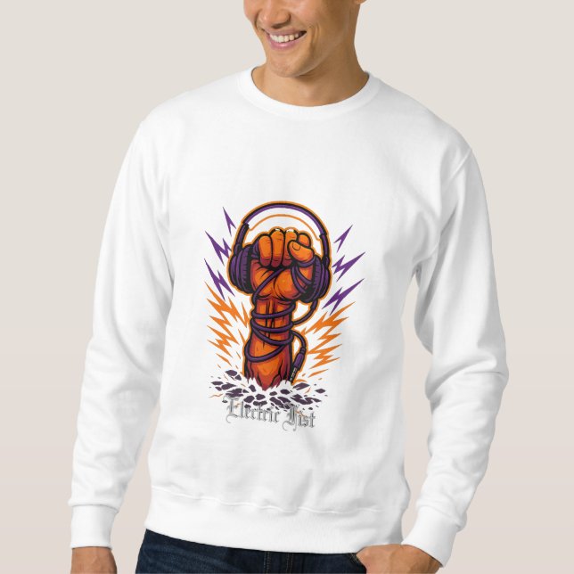Schallstoß | Streetwear | Weiß Sweatshirt (Vorderseite)