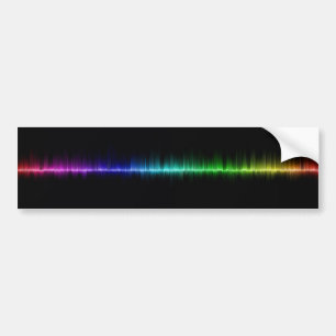 Schallwelle-Wissenschaftsvolumen der Musik Autoaufkleber