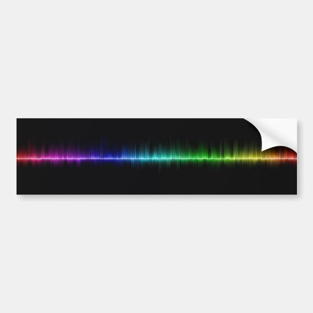 Schallwelle-Wissenschaftsvolumen der Musik Autoaufkleber (Vorne)