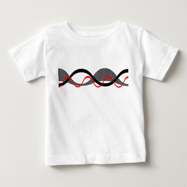 Schallwellen Baby T-shirt (Vorderseite)