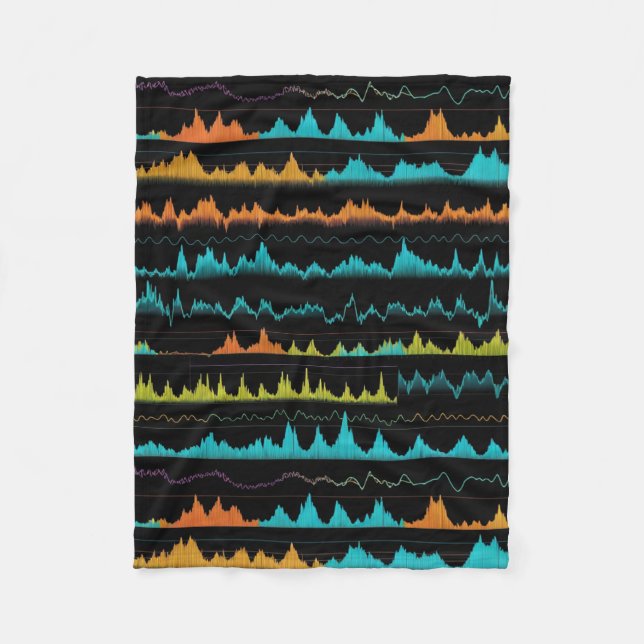 Schallwellen Fleecedecke (Vorderseite)