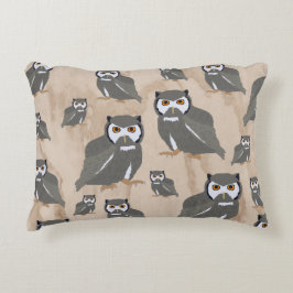 Schälmuster und rustikales Holz Dekokissen