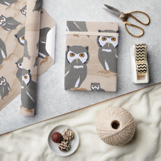 Schälmuster und rustikales Holz Geschenkpapier (Kunsthandwerk)