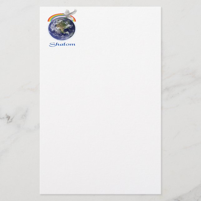Schalom Briefpapier (Vorderseite)