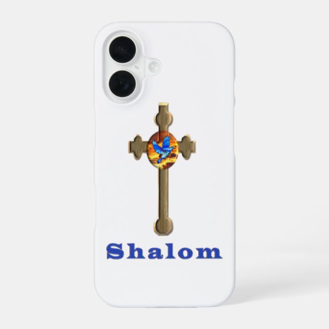 Schalom iPhone 16 Hülle (Rückseite)