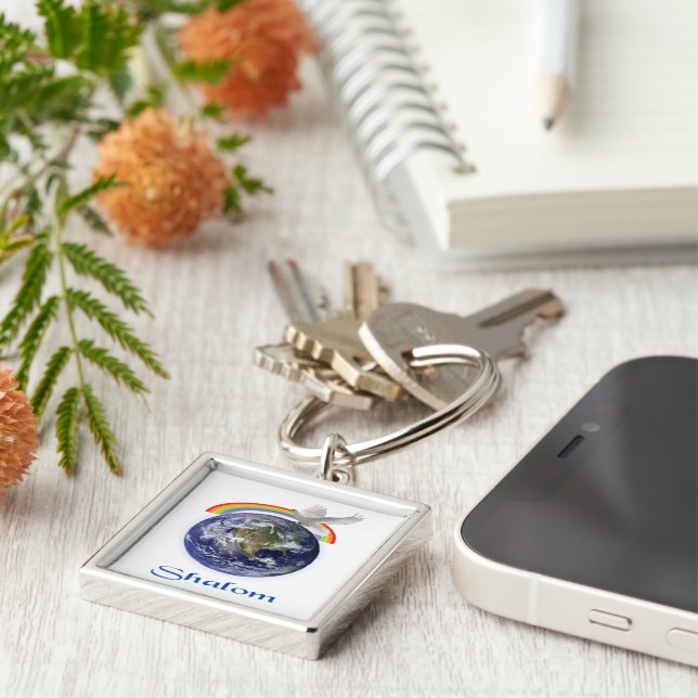 Schalom Schlüsselanhänger (Seite)