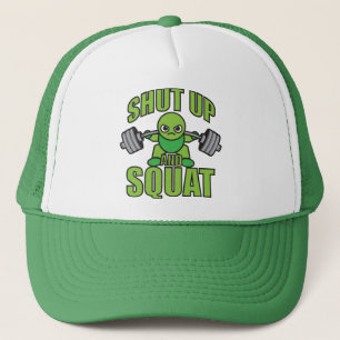 Schalten Sie den Kawaii Anime Powerlifter-Cartoon  Truckerkappe