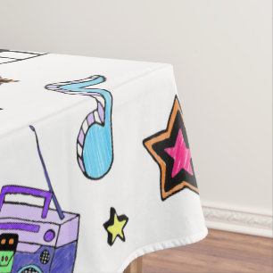 Schalten Sie die Musik hoch Tischdecke