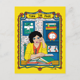 Schalten Sie die Page_B_ Postkarte um