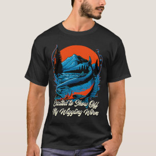 Schalten Sie meinen Angelwurm-Spaß aus T-Shirt