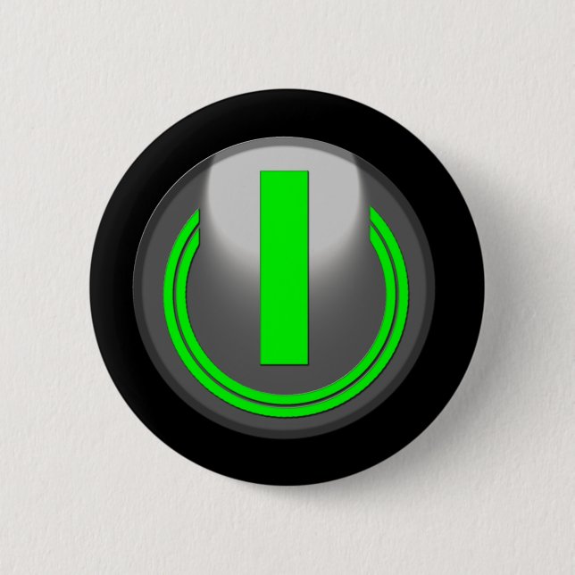 Schalten Sie mich ein Button (Vorderseite)