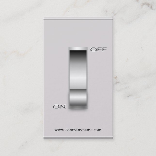 Schalten Sie Visitenkarte-Schablone Visitenkarte (Vorderseite)