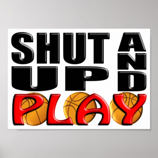SCHALTEN UND SPIELEN (Basketball) Poster (Vorne)