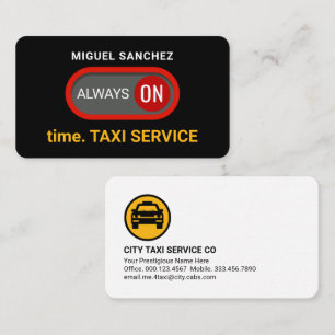 Schalter Für Taxi Bei An Visitenkarte