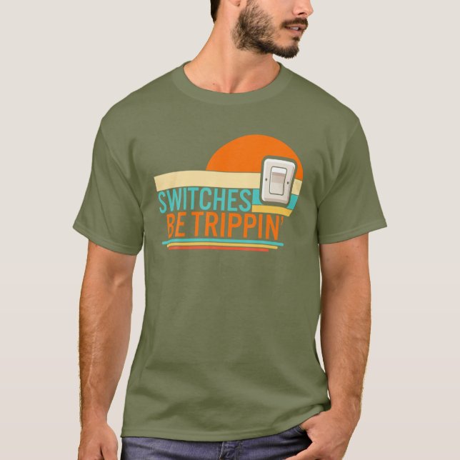 Schalter sind Trippin-Elektro-Motor T-Shirt (Vorderseite)