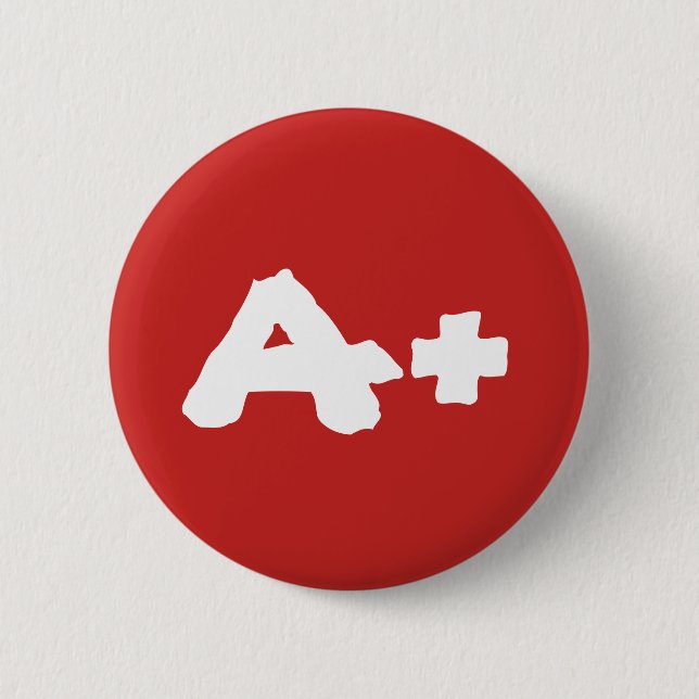 Schaltfläche "A+ Funky Blood Type Group" Button (Vorderseite)