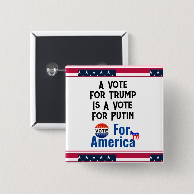 Schaltfläche "Abstimmung für Amerika" Button (Vorne & Hinten)