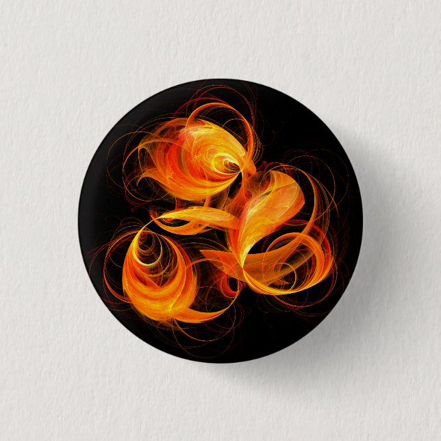 Schaltfläche Abstrakte Fireball (rund) Button (Vorderseite)