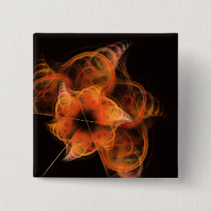 Schaltfläche "Abstrakte leuchtende Kunst" (Quadrat Button
