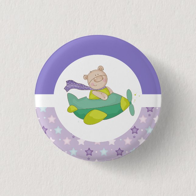 Schaltfläche "Adorable Pastel Teddy Bären" Button (Vorderseite)