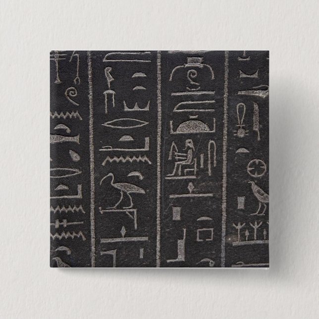 Schaltfläche "Ägyptische Hieroglyphen" Button (Vorderseite)