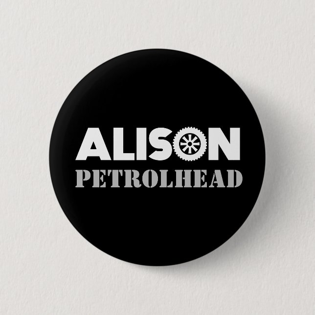 Schaltfläche "Alison Petrol" Button (Vorderseite)