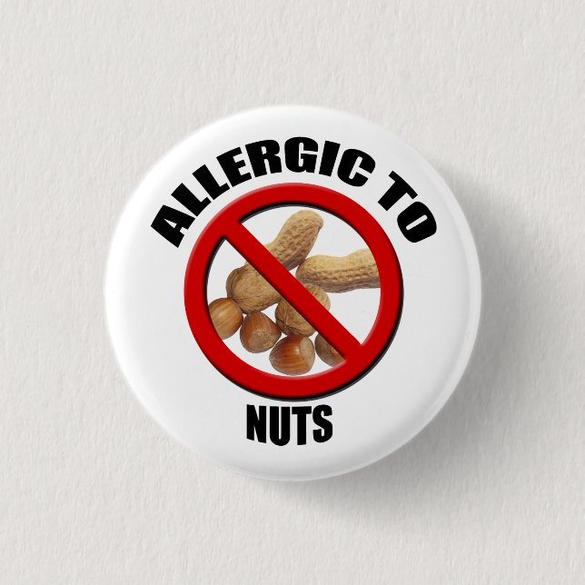 Schaltfläche "Allergische Reaktion auf Nackten - m Button (Vorderseite)