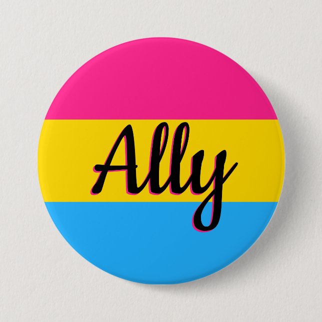 Schaltfläche "Alliierte Pansexual Pride" Button (Vorderseite)