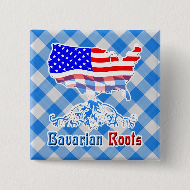 Schaltfläche "American Bavarian Roots" Button (Vorderseite)