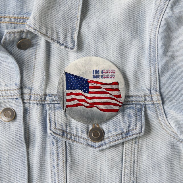 Schaltfläche "Amerikanische Flagge" Button (Beispiel)