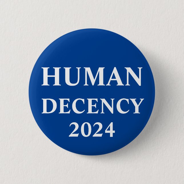 Schaltfläche "Anstand des Menschen" Button (Vorderseite)