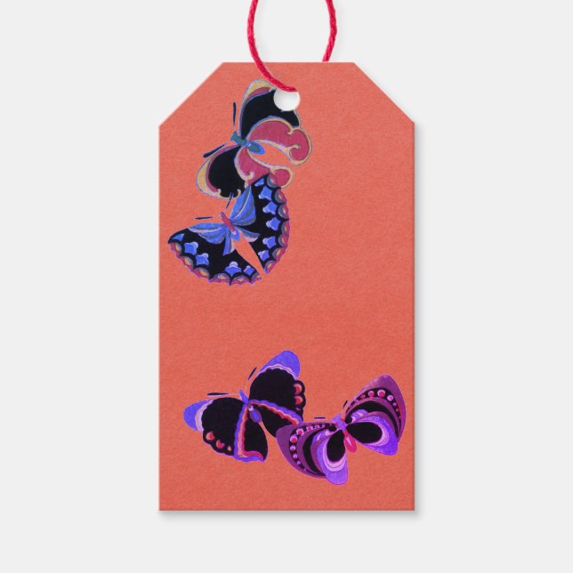 SCHALTFLÄCHE AUF BLAUE SCHALTEN GESCHENKANHÄNGER (Vorderseite)