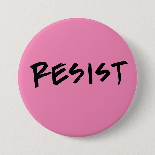 Schaltfläche aufhalten, großes rosa oder Farbe wäh Button (Vorderseite)