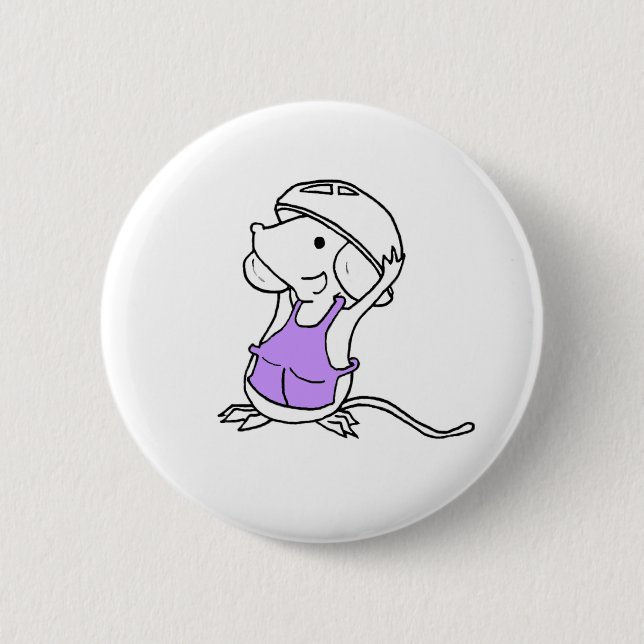 Schaltfläche "Backmouse Lila" Button (Vorderseite)