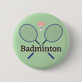 Schaltfläche Badminton Design Button