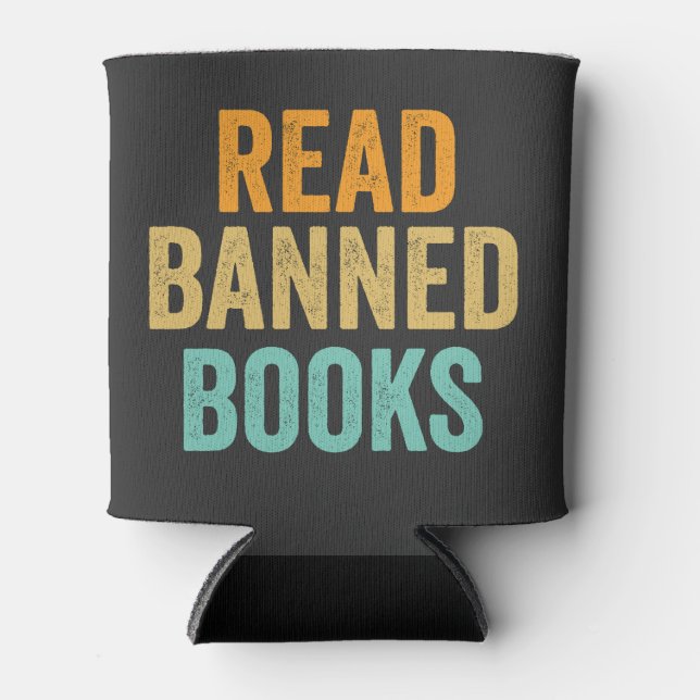 Schaltfläche "Banned Books Funny BookReader" lesen Dosenkühler (Vorderseite)