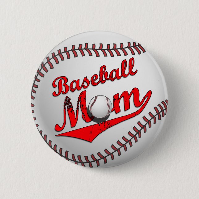 Schaltfläche "Baseball-Mama" Button (Vorderseite)