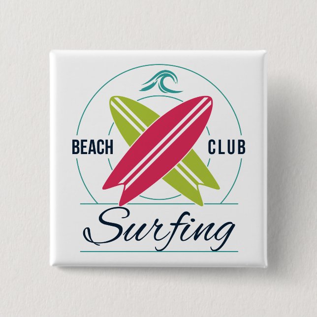 Schaltfläche "Beach Club Surfing" Button (Vorderseite)