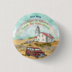 Schaltfläche "Beach Rainbow Lighthouse" Button