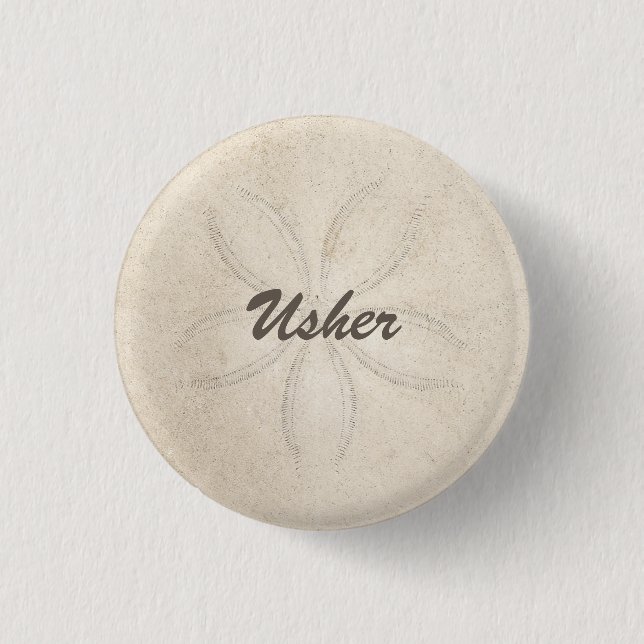 Schaltfläche "Beach Serenity Usher" Button (Vorderseite)
