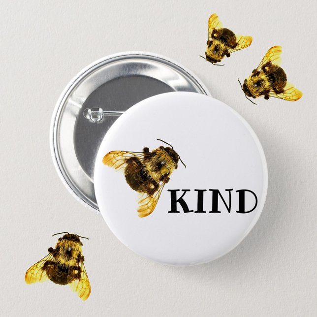 Schaltfläche "Bee Kind Hummeln Button" Button (Von Creator hochgeladen)